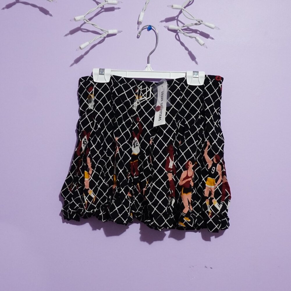 black pattern skirt / urban outfitters